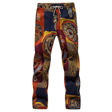 Pants Men 3D Activewear Paisley S-6XL Linen Pants - Pants - SeaBreeze - Mad Fly Essentials