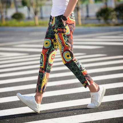 Pants Men 3D Activewear Paisley S-6XL Linen Pants - Pants - SeaBreeze - Mad Fly Essentials