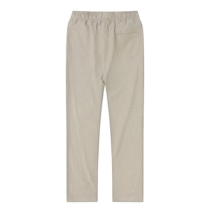 Pants Men Linen Elastic Casual Fitness Wear - Pants - Fanweilin - Mad Fly Essentials