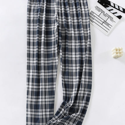 Pants Men Plaid Pajama Home Bottoms - Pants - Tregen - Mad Fly Essentials