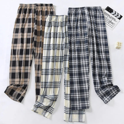 Pants Men Plaid Pajama Home Bottoms - Pants - Tregen - Mad Fly Essentials