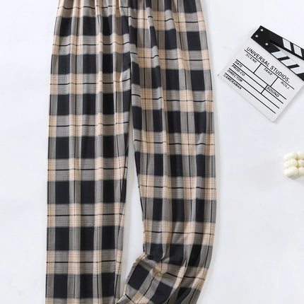 Pants Men Plaid Pajama Home Bottoms - Pants - Tregen - Mad Fly Essentials
