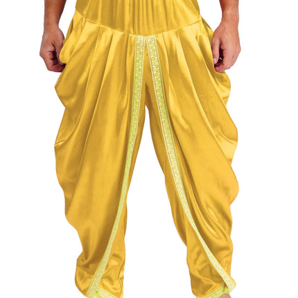 Pants Men Satin Dhoti Smart Casual Elastic Trousers - Pants - EH-MD Jeans - Mad Fly Essentials