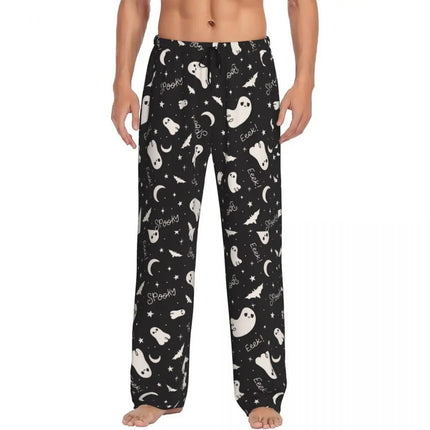 Pants Men Spooky Bat Black Purple Sleepwear Bottoms - Pants - acm - Mad Fly Essentials