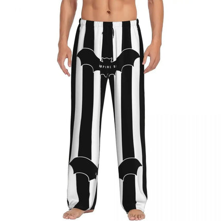 Pants Men Spooky Bat Black Purple Sleepwear Bottoms - Pants - acm - Mad Fly Essentials