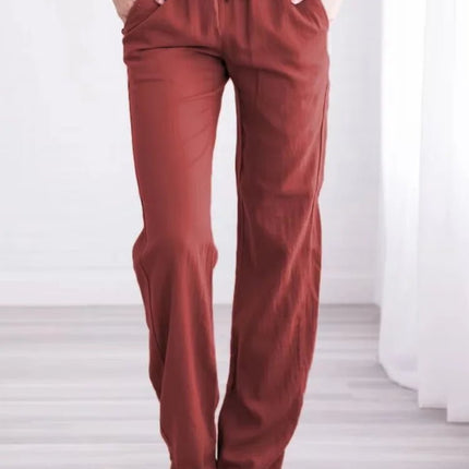 Pants Women Drawstring Casual Wide Leg Pants - Pants - Adyce - Mad Fly Essentials