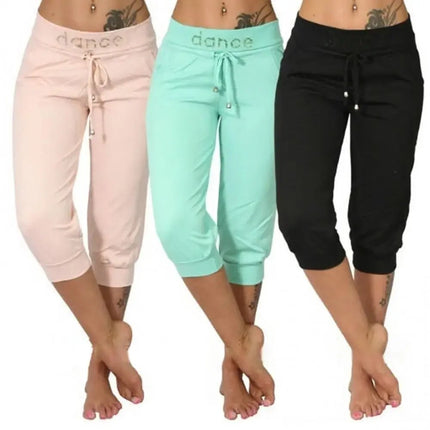 Pants Women Low Rise Breathable Quick Dry Capris - Pants - MAGCOMSEN - Mad Fly Essentials