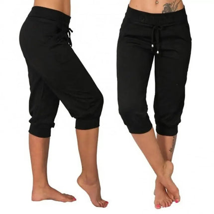 Pants Women Low Rise Breathable Quick Dry Capris - Pants - MAGCOMSEN - Mad Fly Essentials