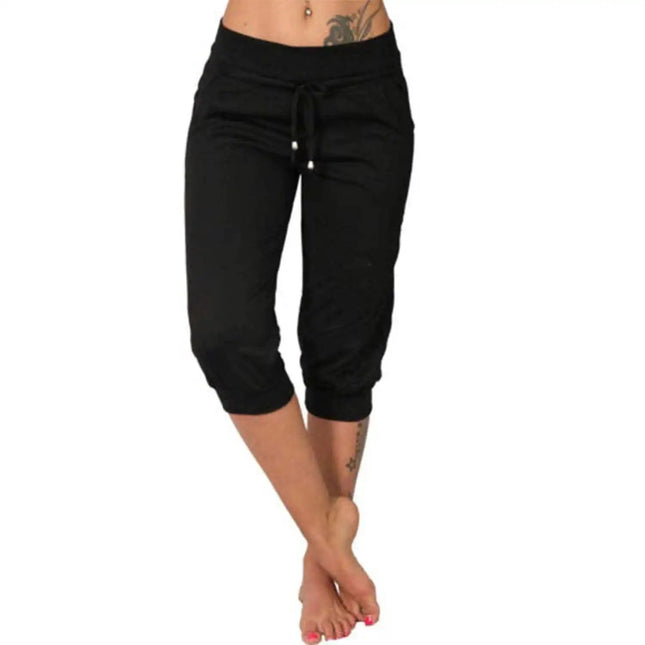 Pants Women Low Rise Breathable Quick Dry Capris - Pants - MAGCOMSEN - Mad Fly Essentials
