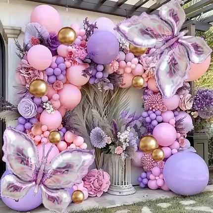 Party Decor 93pcs Butterfly Balloon Garland Arch Wedding Decor - Party Decor - Party Essentials - Mad Fly Essentials