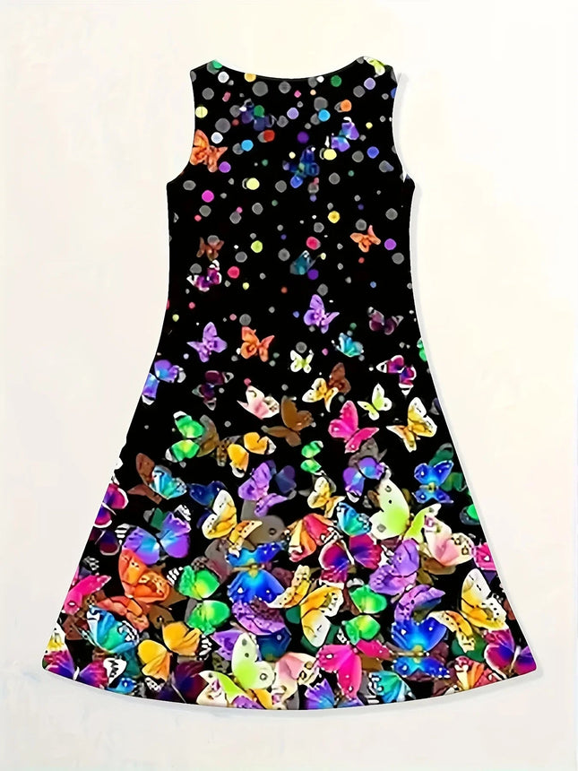 Party Dress 3D Butterfly Short Casual Girl Dress - Party Dress - Canrulo - Mad Fly Essentials
