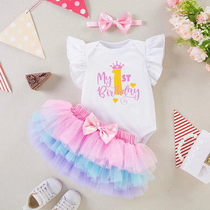 Party Dress Baby Girl Summer 1st Birthday Dress - Party Dress - Magdalyn - Mad Fly Essentials