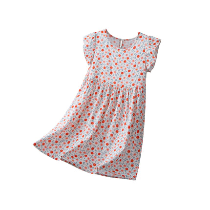 Party Dress Baby Girl Summer Cartoon Dinosaur Rainbow Dress - Party Dress - Girlymax - Mad Fly Essentials
