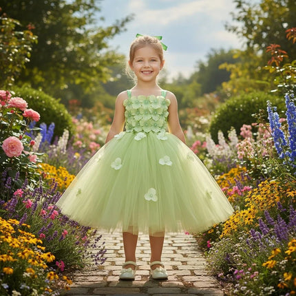 Party Dress Girl Little Princess Flower Petal Girl Dress - Party Dress - MAIDEN VISION - Mad Fly Essentials