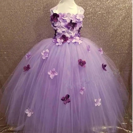 Party Dress Girl Little Princess Flower Petal Girl Dress - Party Dress - MAIDEN VISION - Mad Fly Essentials