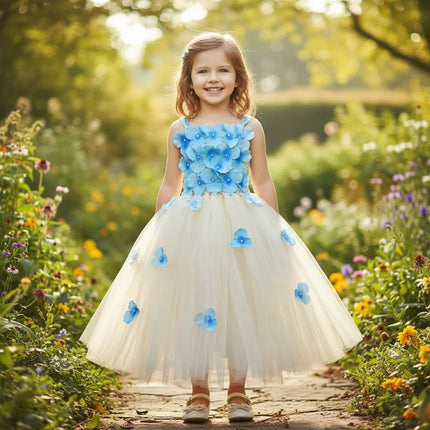 Party Dress Girl Little Princess Flower Petal Girl Dress - Party Dress - MAIDEN VISION - Mad Fly Essentials