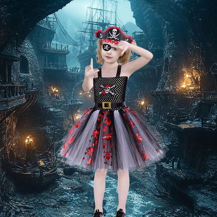 Party Dress Girl Pirate Role - Playing Costume Carnival Dress - Party Dress - KoolKids - Mad Fly Essentials