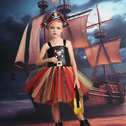 Party Dress Girl Pirate Role - Playing Costume Carnival Dress - Party Dress - KoolKids - Mad Fly Essentials