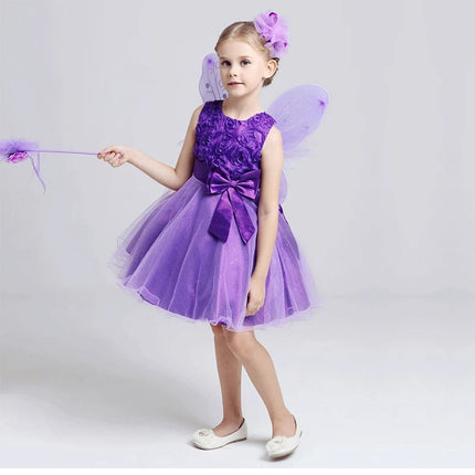 Party Dress Girl Summer Bow Wedding Party Dress - Party Dress - Adogirl - Mad Fly Essentials