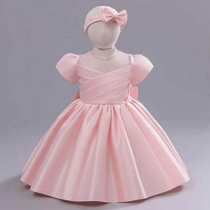 Party Dress Girl Teen Satin White Bridesmaid Dress - Party Dress - Bear Leader - Mad Fly Essentials