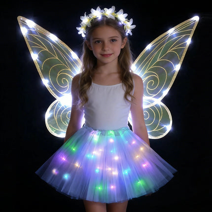 Party Dress Girls LED Tulle Luminous Tutu Fairy Dance Dress - Party Dress - RUEWEY - Mad Fly Essentials