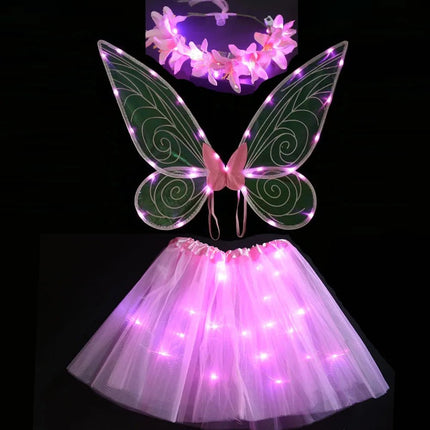 Party Dress Girls LED Tulle Luminous Tutu Fairy Dance Dress - Party Dress - RUEWEY - Mad Fly Essentials