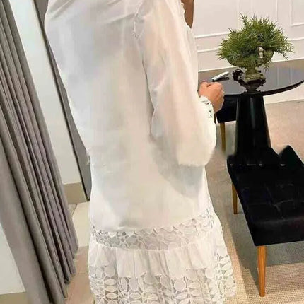 Party Dress Women Long Solid Lace Mini Dress - Party Dress - Owner Girl - Mad Fly Essentials