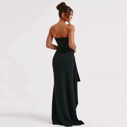 Party Dress Women Off-shoulder High Split Maxi Party Dress - Party Dress - Mozision - Mad Fly Essentials
