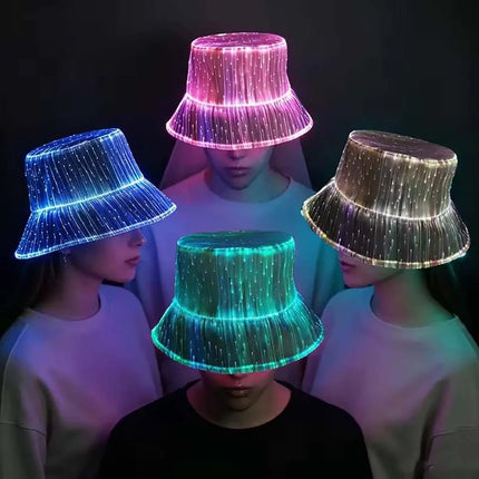 Party Essentials 7 Color LED RGB Bucket Costume Hat - Party Essentials - Party Essentials - Mad Fly Essentials