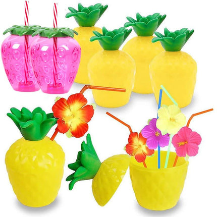 Party Essentials Pineapple Strawberry Fruit 8pc Cups - Party Essentials - 001 - Mad Fly Essentials