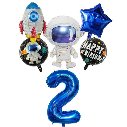 Party Essentials Space Astronaut Tableware Kid Birthday Decor Supply - Party Essentials - LISM - Mad Fly Essentials