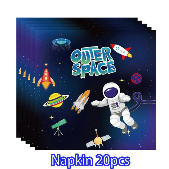 Party Essentials Space Astronaut Tableware Kid Birthday Decor Supply - Party Essentials - LISM - Mad Fly Essentials