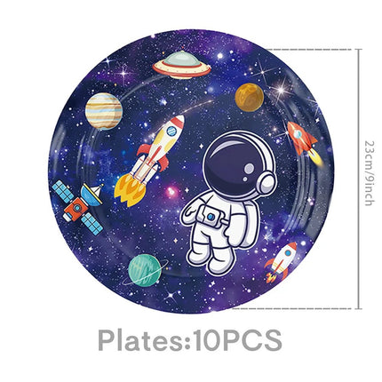 Party Essentials Space Astronaut Tableware Kid Birthday Decor Supply - Party Essentials - LISM - Mad Fly Essentials