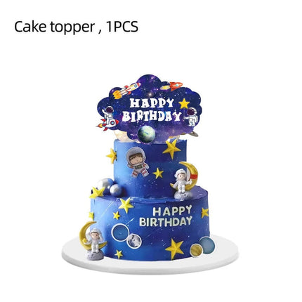 Party Essentials Space Astronaut Tableware Kid Birthday Decor Supply - Party Essentials - LISM - Mad Fly Essentials