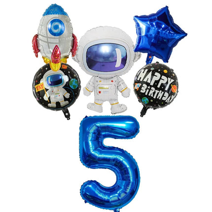 Party Essentials Space Astronaut Tableware Kid Birthday Decor Supply - Party Essentials - LISM - Mad Fly Essentials