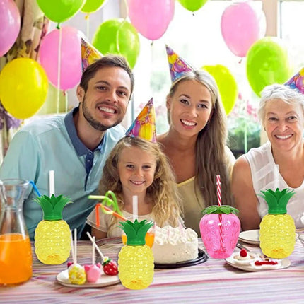 Party Essentials Strawberry Pineapple Hawaiian Cups - Party Essentials - MoonBiffy - Mad Fly Essentials