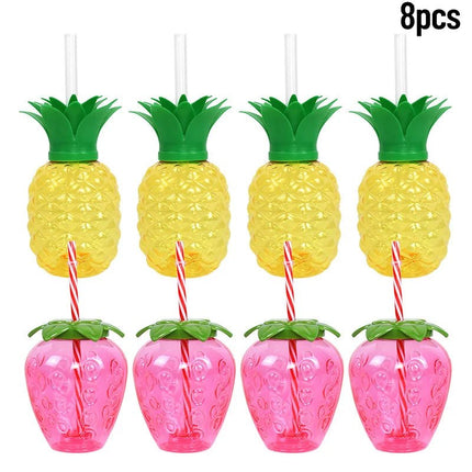 Party Essentials Strawberry Pineapple Hawaiian Cups - Party Essentials - MoonBiffy - Mad Fly Essentials