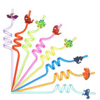 8pcs PVC straws