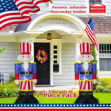 Patriotic Independence Day 4th of July Bear/Dinosaur/Nutcracker Inflatable - Inflatable - Starry Decor - Mad Fly Essentials