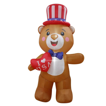 Patriotic Independence Day 4th of July Bear/Dinosaur/Nutcracker Inflatable - Inflatable - Starry Decor - Mad Fly Essentials