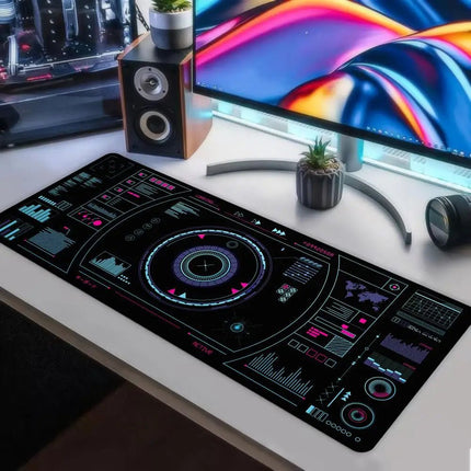 PC Accessories DJ Controller Black Large Mouse Pad - PC Accessories - Mairuige - Mad Fly Essentials