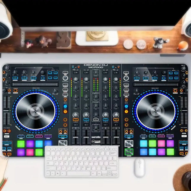 PC Accessories DJ Controller Black Large Mouse Pad - PC Accessories - Mairuige - Mad Fly Essentials
