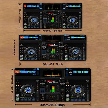 PC Accessories DJ Controller Black Large Mouse Pad - PC Accessories - Mairuige - Mad Fly Essentials