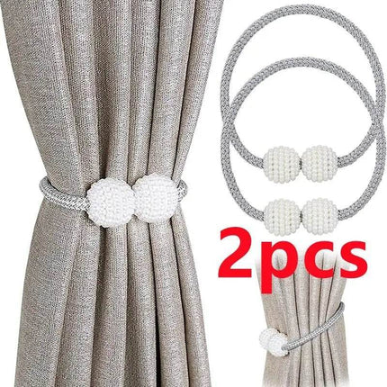 Pearl Magnetic Clip Tie Curtain Buckle Set Home Decor - Home Decor - Party Essentials - Mad Fly Essentials