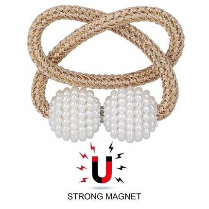 Pearl Magnetic Clip Tie Curtain Buckle Set Home Decor - Home Decor - Party Essentials - Mad Fly Essentials