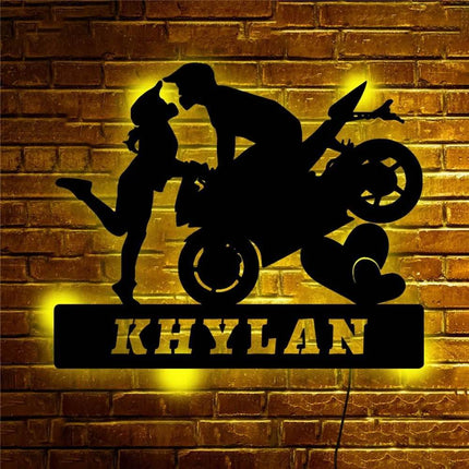 Personalized Motorcycle Car Wall LED Night Light - LED Night Light - GXFC Lighting - Mad Fly Essentials