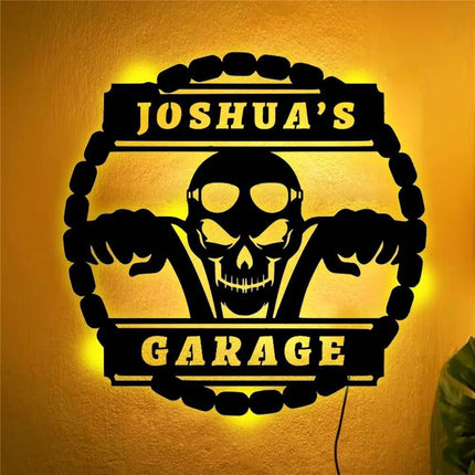 Personalized Motorcycle Car Wall LED Night Light - LED Night Light - GXFC Lighting - Mad Fly Essentials