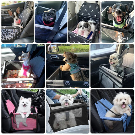 Pet Booster Seat Foldable Waterproof Dog Carrier Auto Seat - Pet Booster Seat - Pet Essentials - Mad Fly Essentials