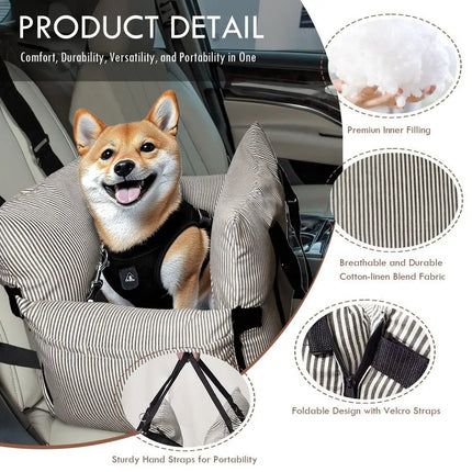 Pet Booster Seat Portable Plaid Dog Cat Seat - Pet Booster Seat - CPLIFE - Mad Fly Essentials