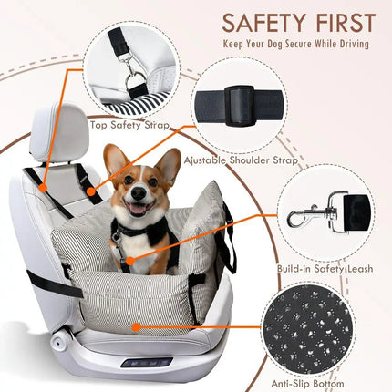 Pet Booster Seat Portable Plaid Dog Cat Seat - Pet Booster Seat - CPLIFE - Mad Fly Essentials